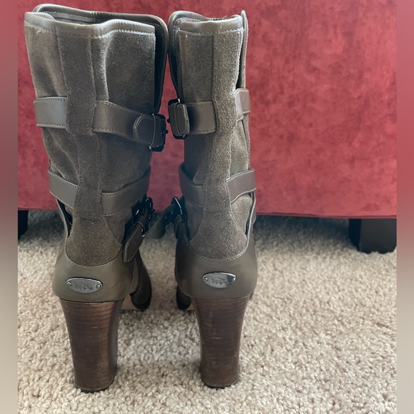 COACH Olive Suede Mid-Calf Bootie- 8 Women’s - Picture 6 of 13